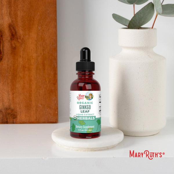 Organic Ginkgo Leaf Liquid Drops – MaryRuth Organics