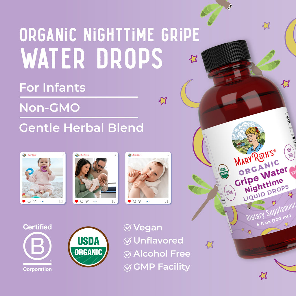 Organic Gripe Water Nighttime Liquid Drops 8