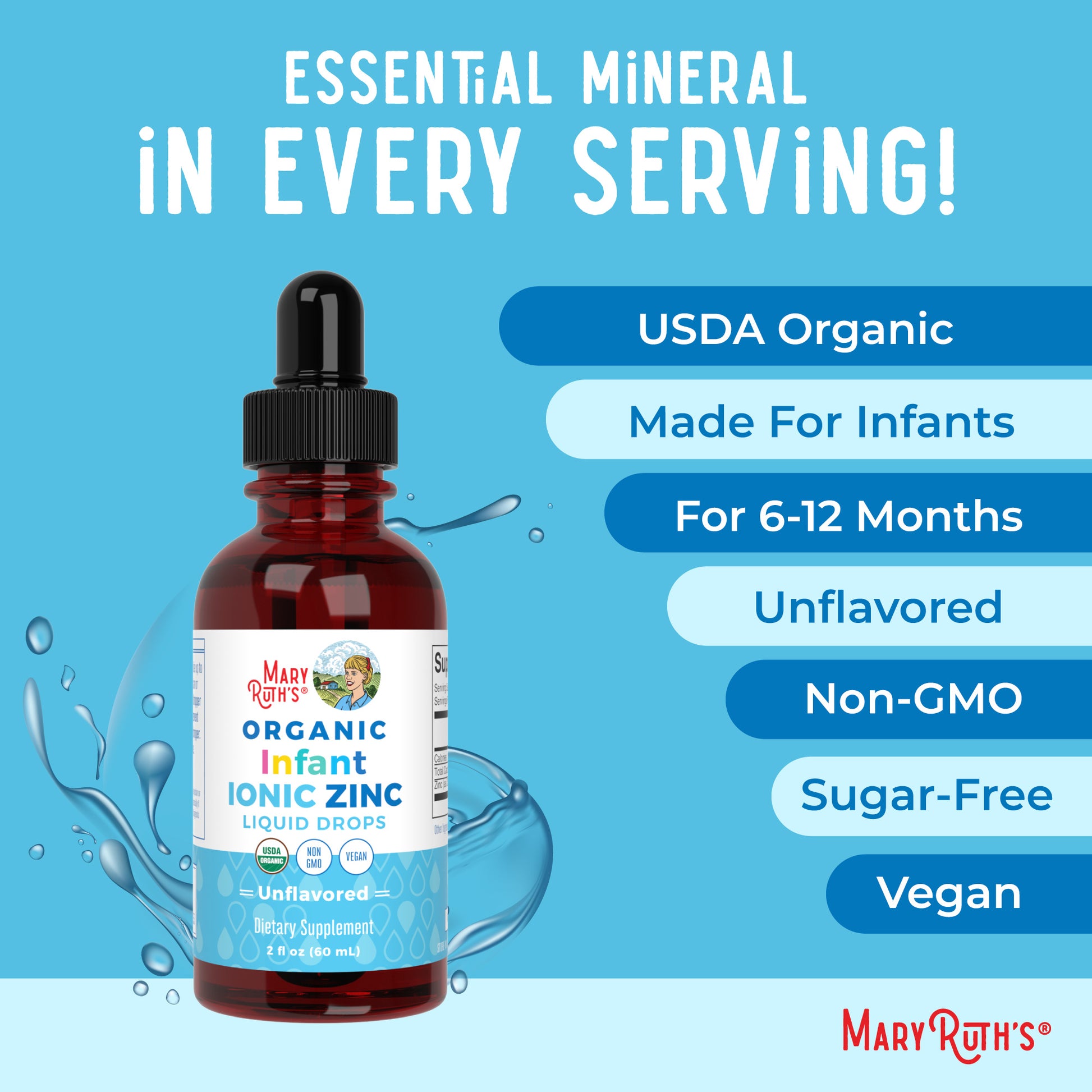 Organic Infant Liquid Zinc Ingredients