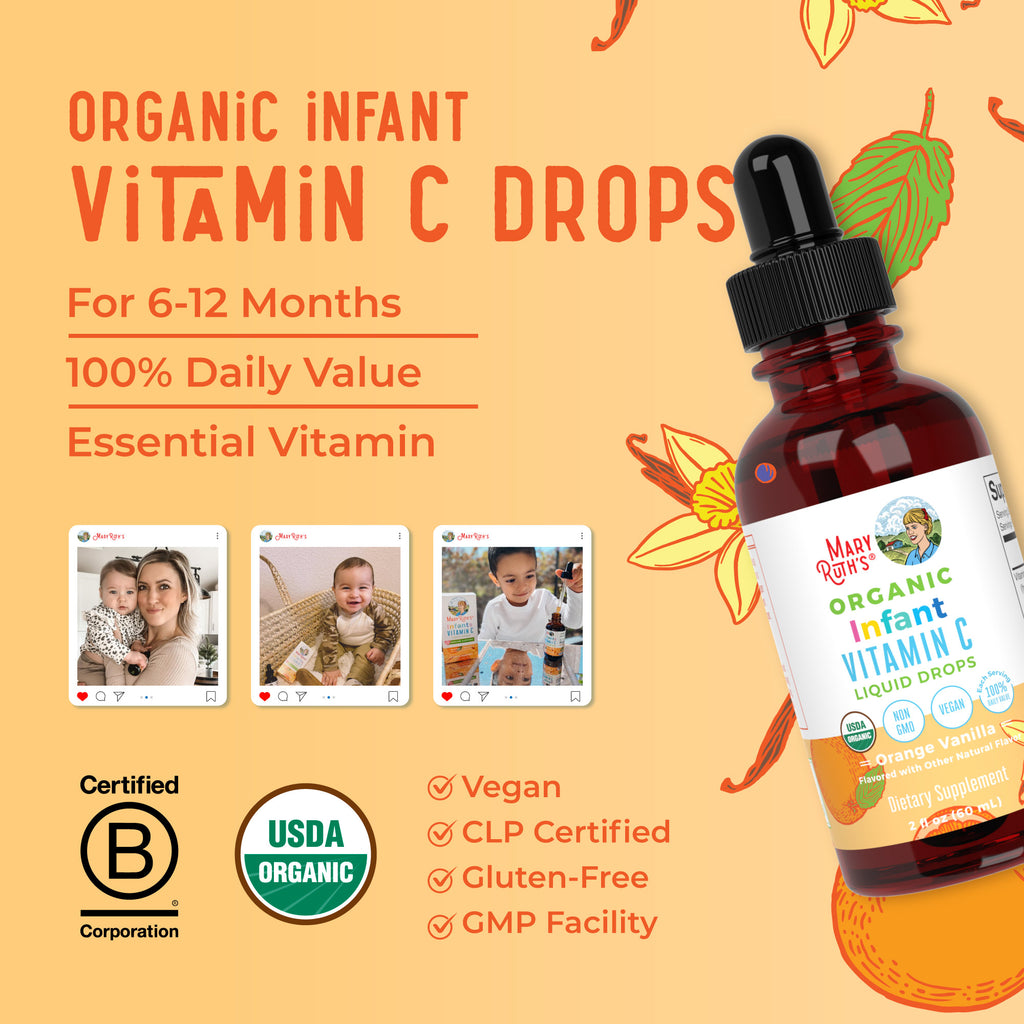 Organic Infants Vitamin C Liquid Drops 8