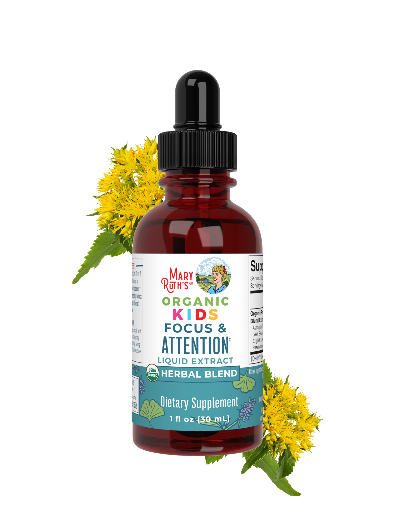Organic Kids Focus & Attention Liquid Drops