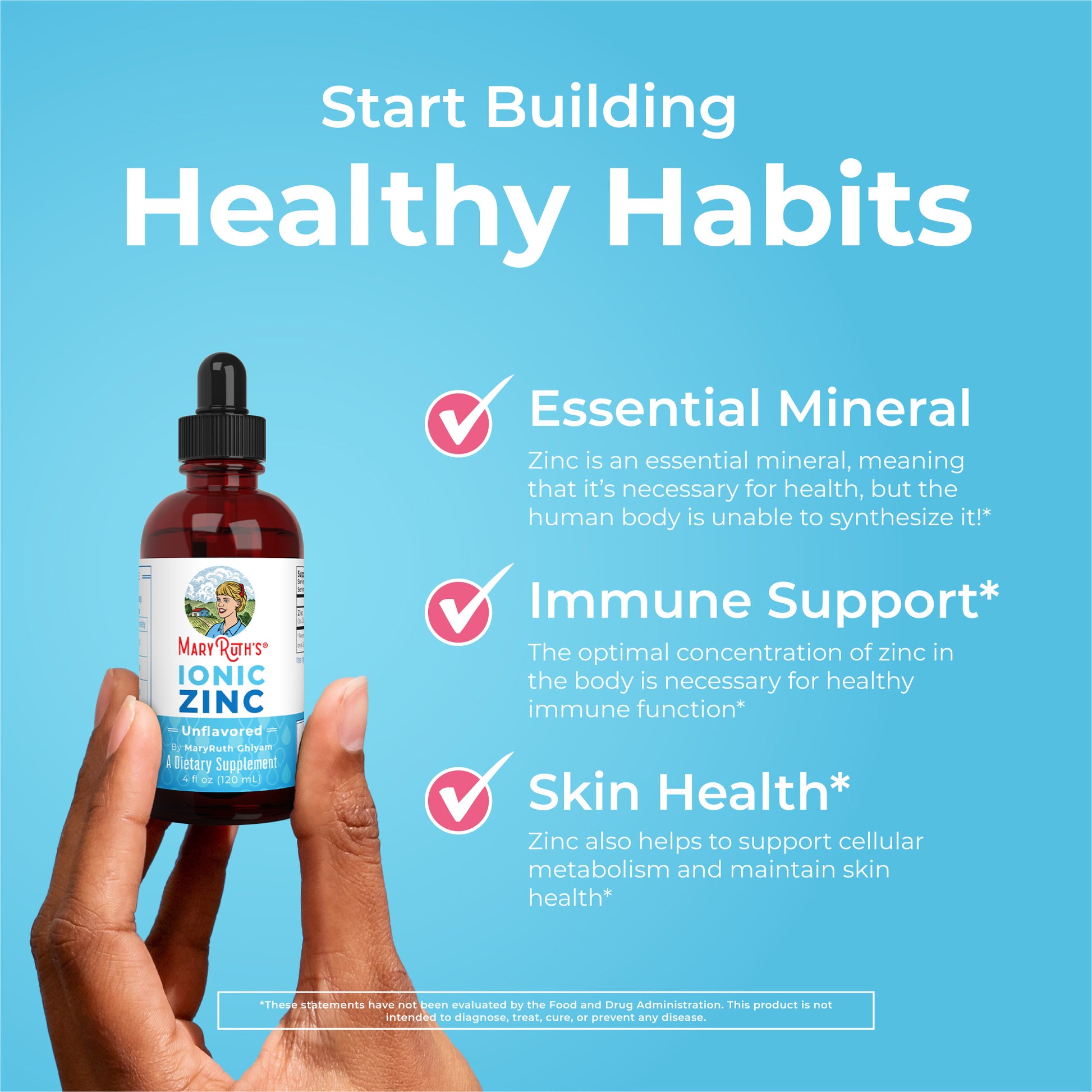 Organic Kids Ionic Zinc Liquid Drops Healthy Habits