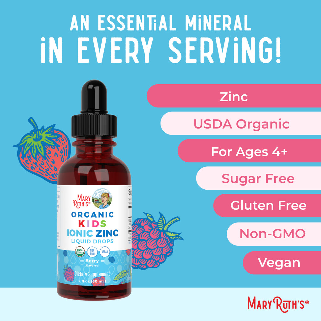 Organic Kids Ionic Zinc Liquid Drops Ingredients