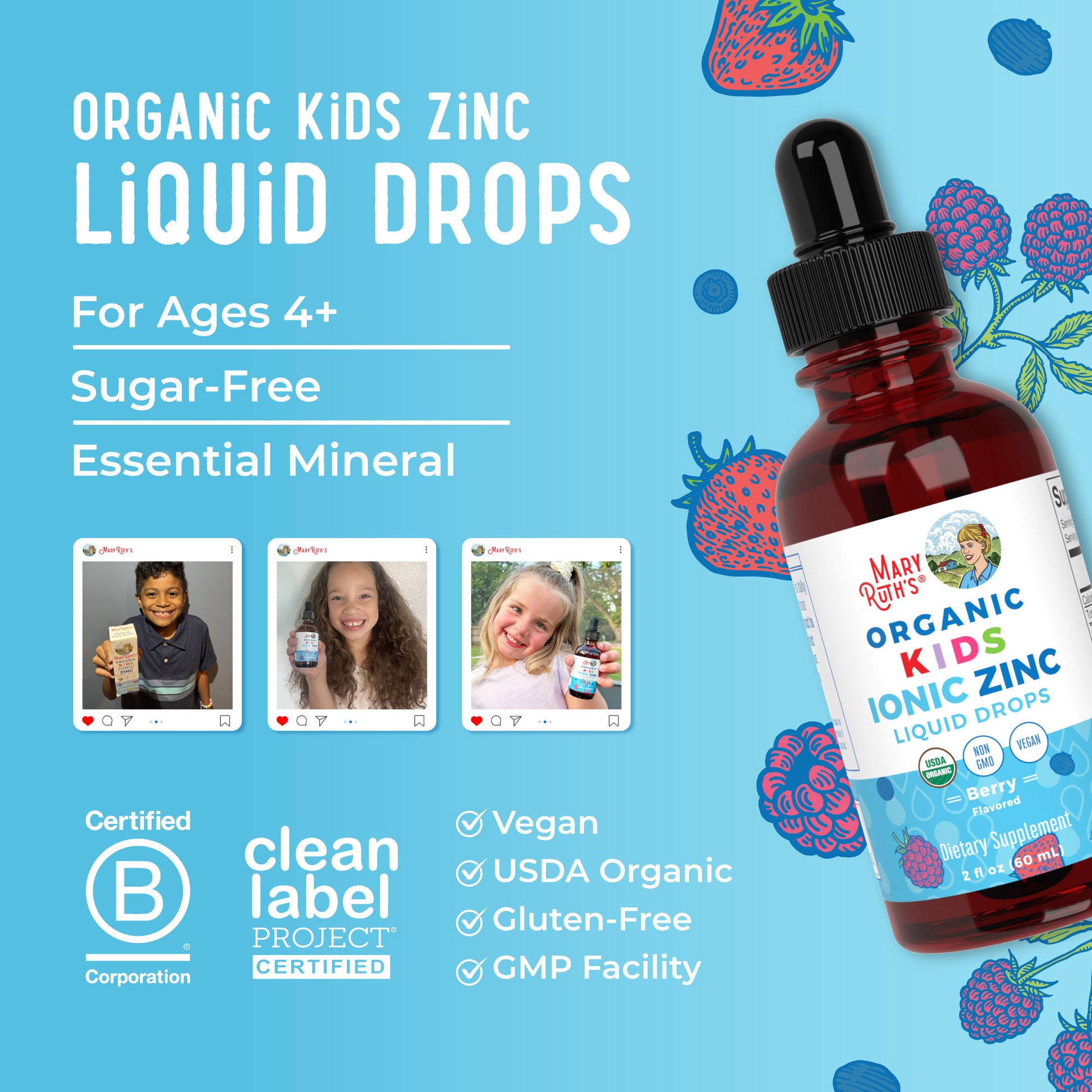 Organic Kids Ionic Zinc Liquid Drops 8