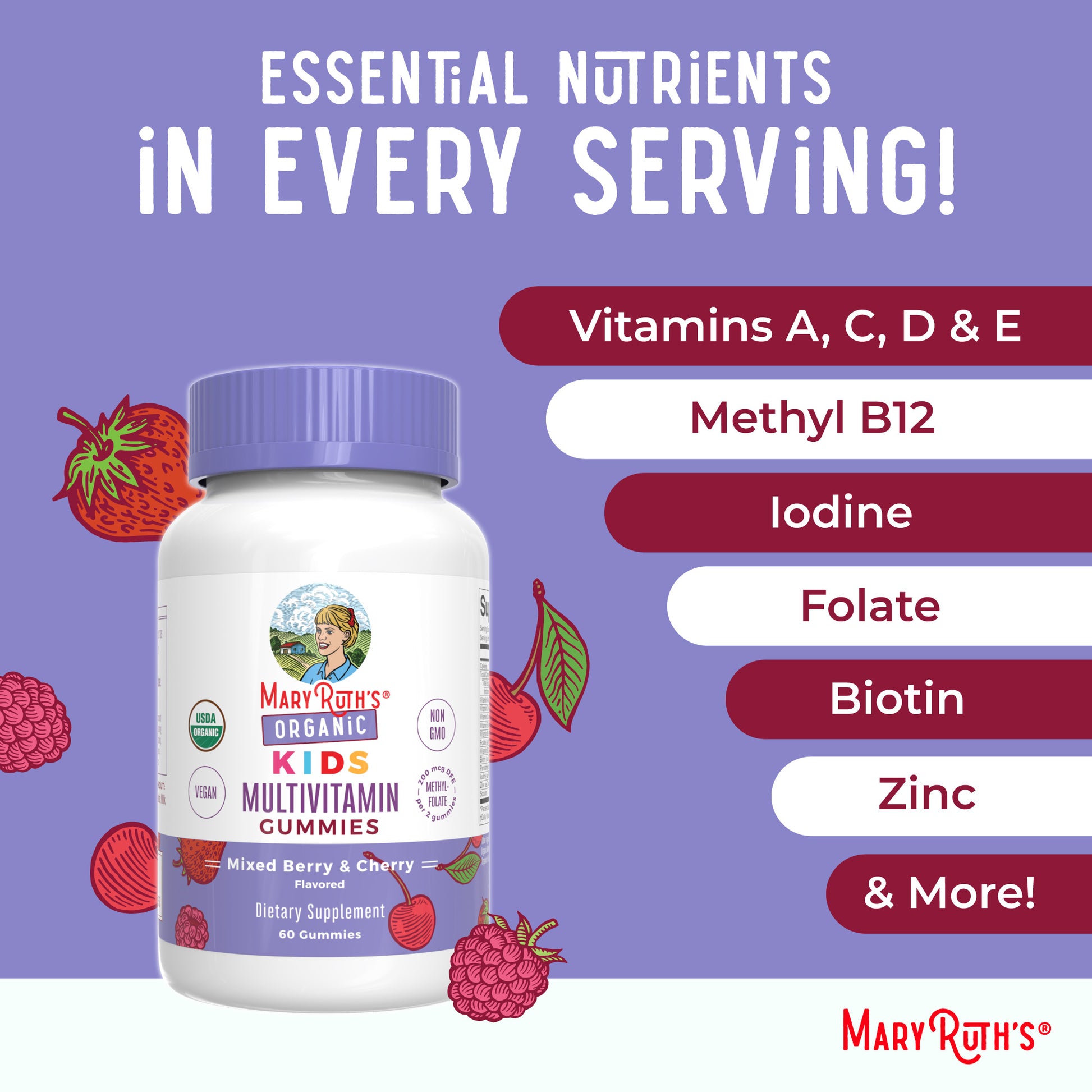 Organic Kids Multivitamin Gummies Ingredients