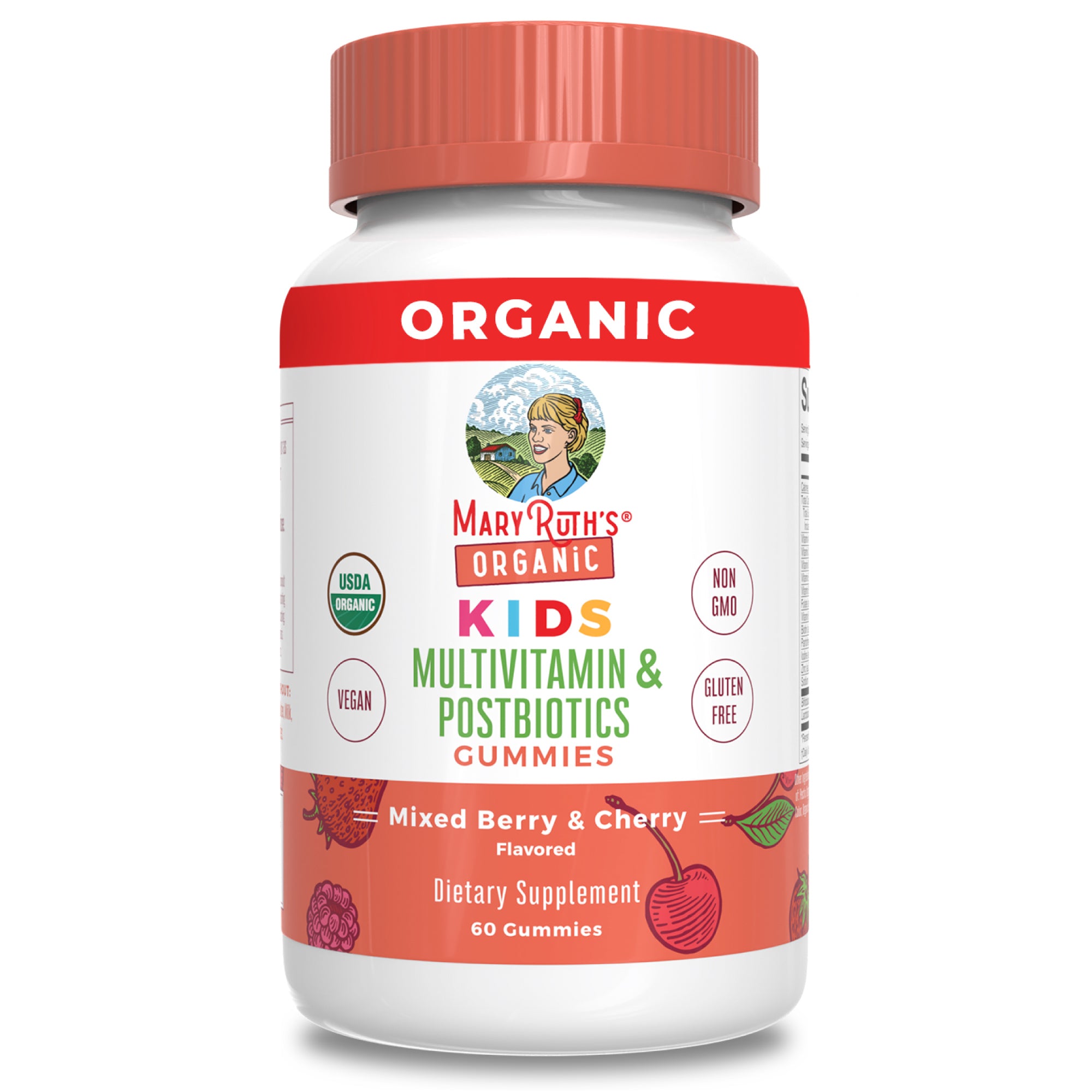 Organic Kids Multivitamin + Postbiotic Gummies