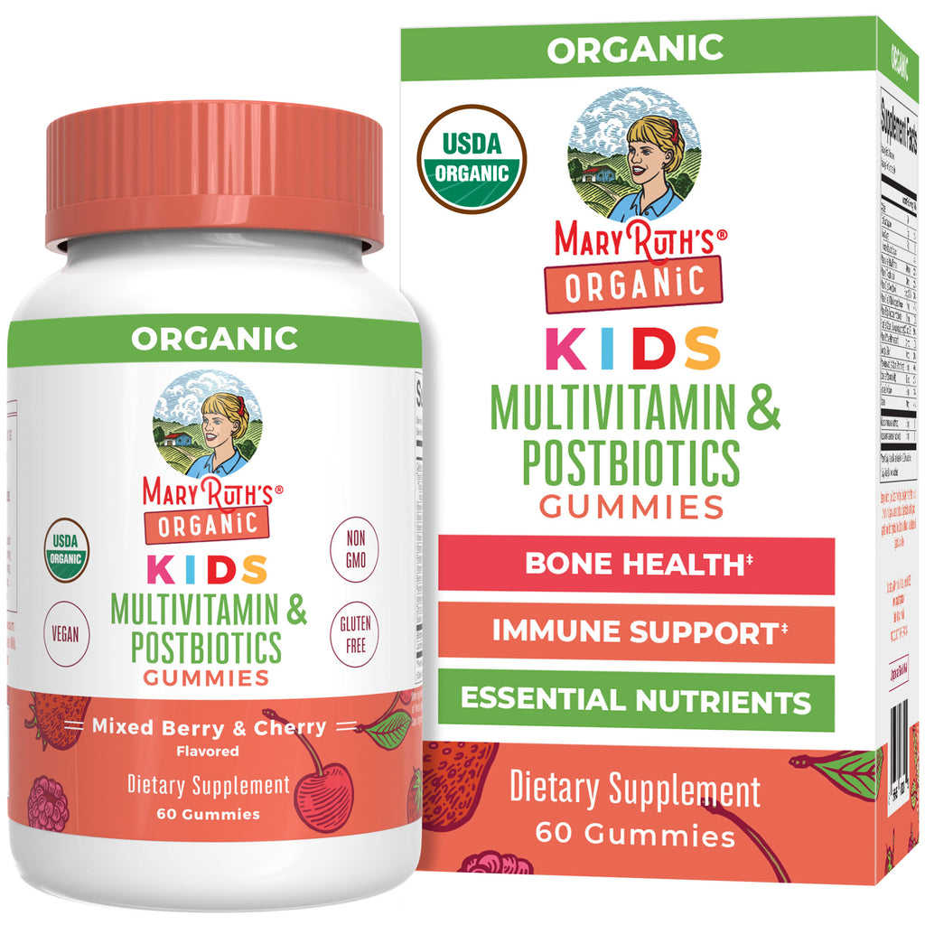 Organic Kids Multivitamin + Postbiotics Gummies