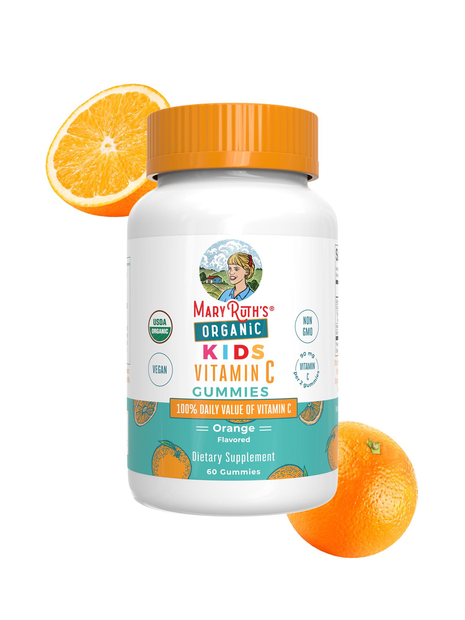 Organic Kids Vitamin C Gummies Orange 60ct