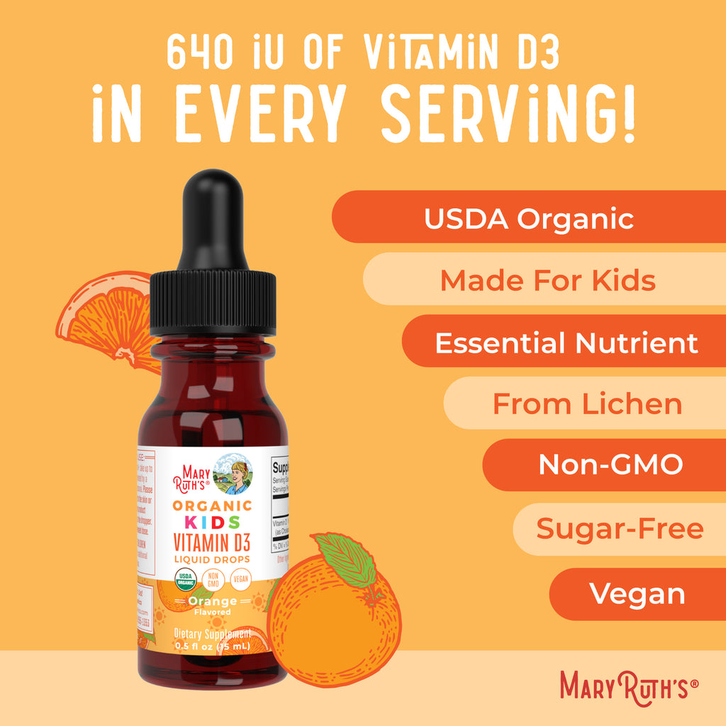 Organic Kids Vitamin D3 Liquid Drops Ingredients