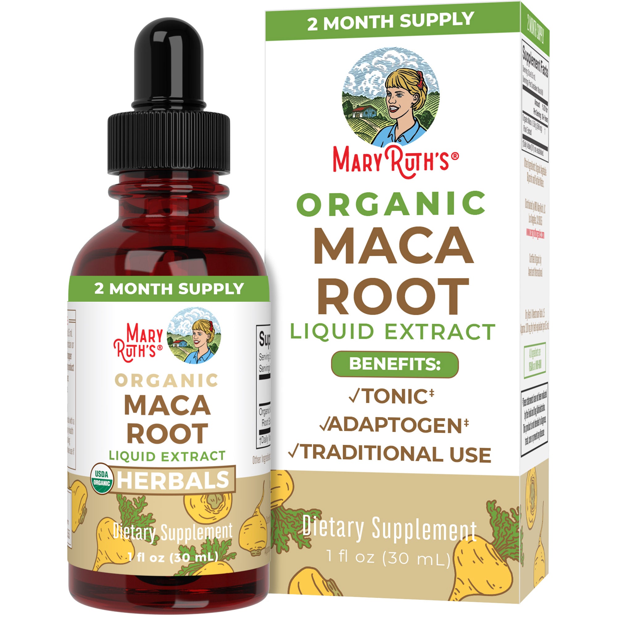 Maca Rut Organic Liquid Maca Root Drops – MaryRuth Organics
