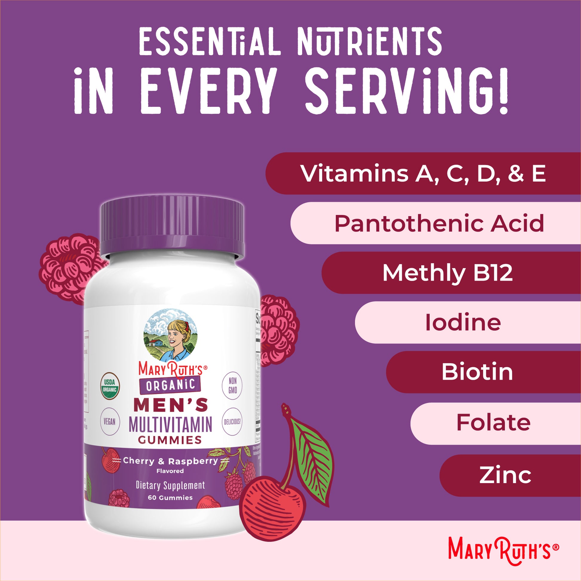 Organic Men’s Multivitamin Gummies Ingredients