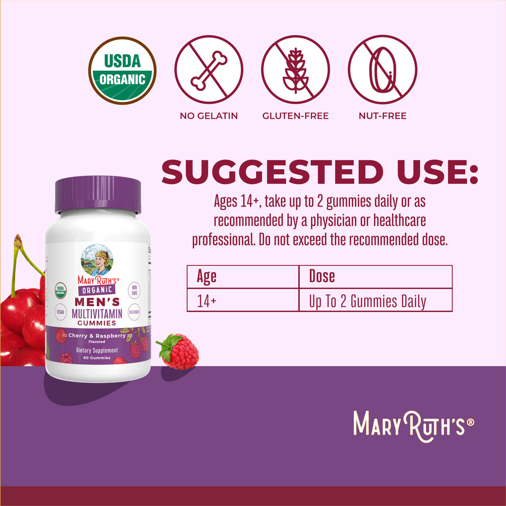 Organic Men’s Multivitamin Gummies Suggested Use
