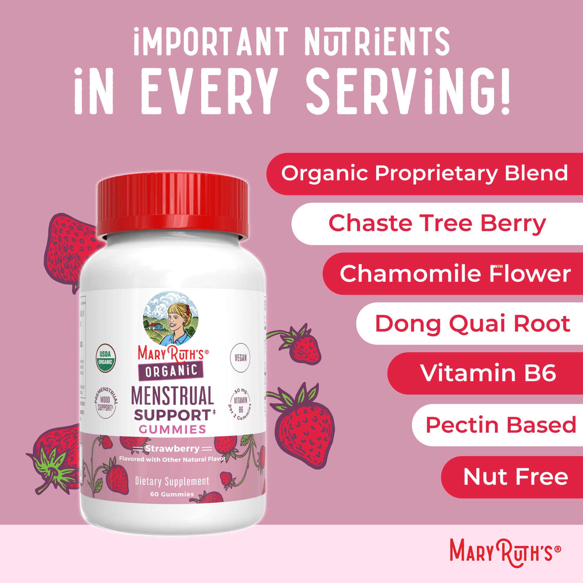 Organic Menstrual Support Gummies Ingredients