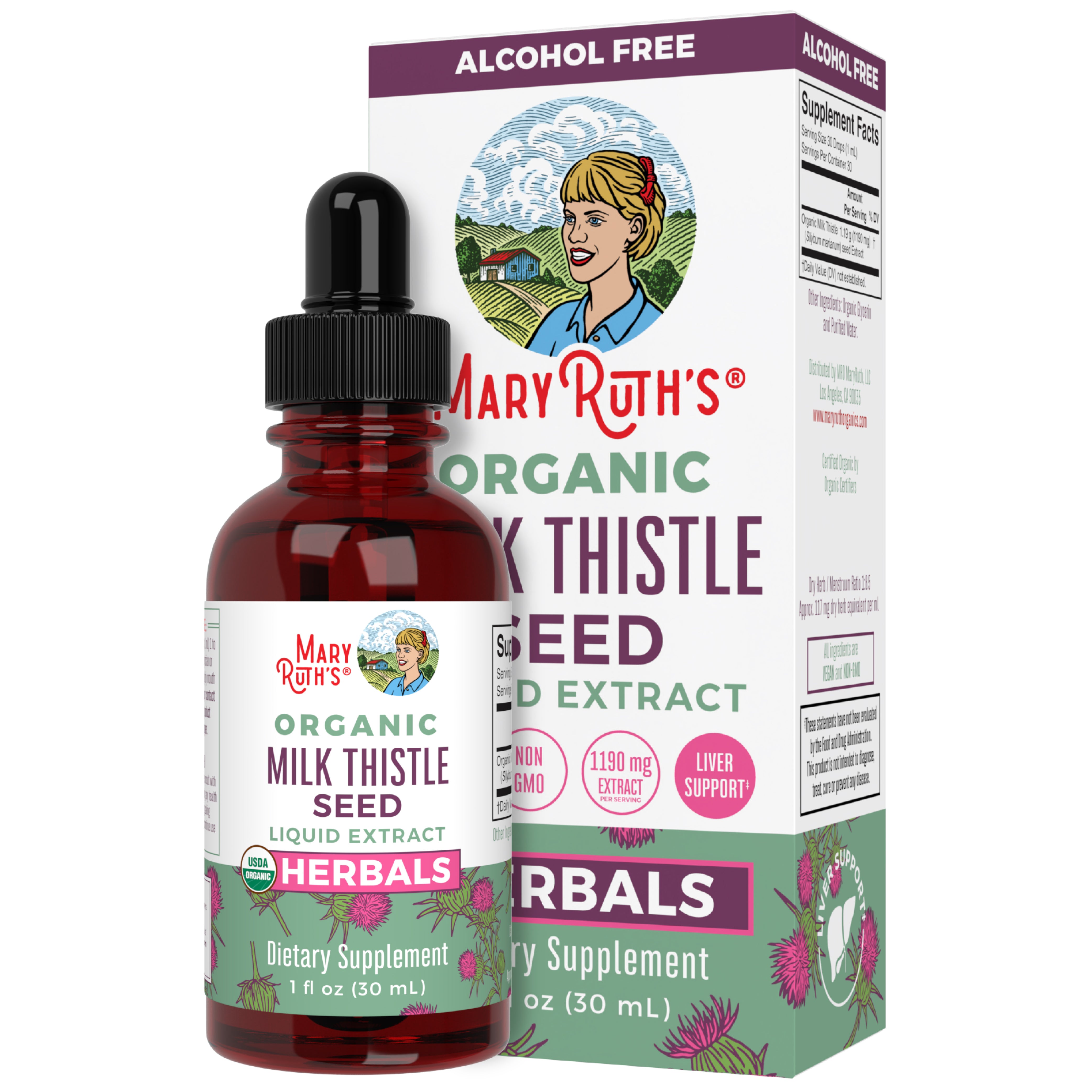 Organic Milk Thistle Seed Liquid Drops