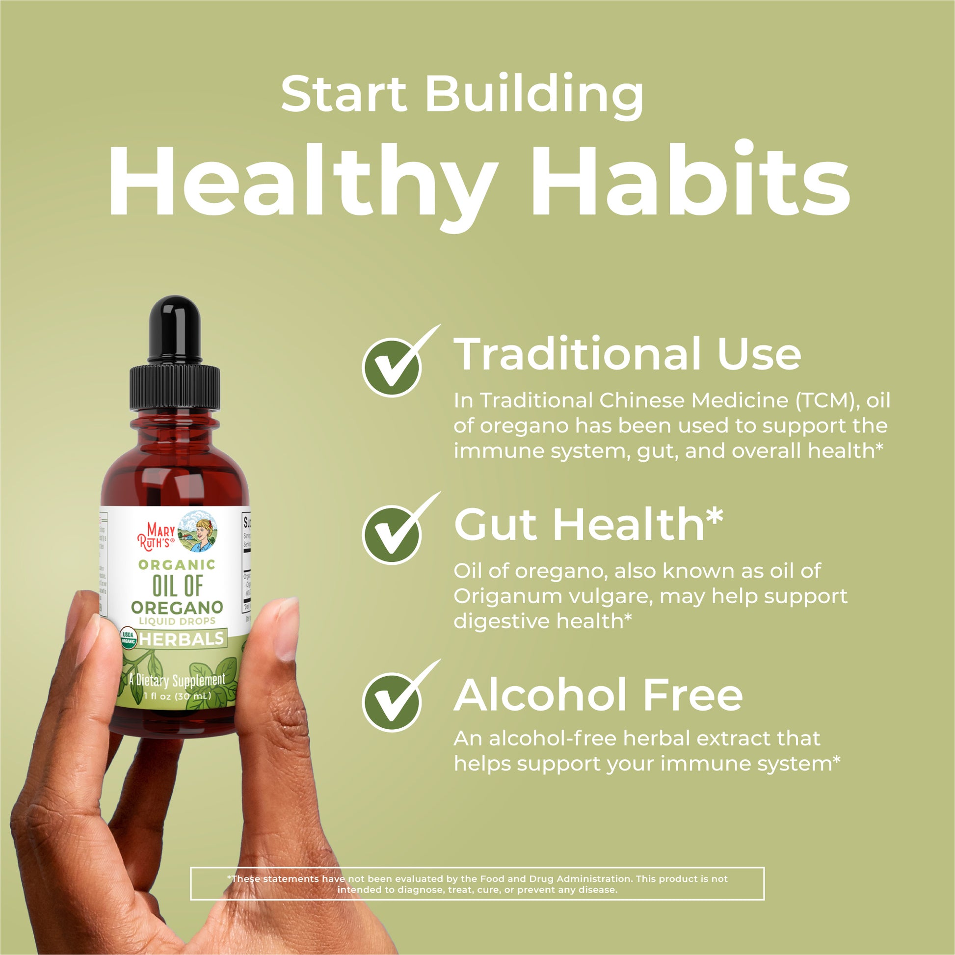 Organic Oil of Oregano Liquid Drops Healthy Habits