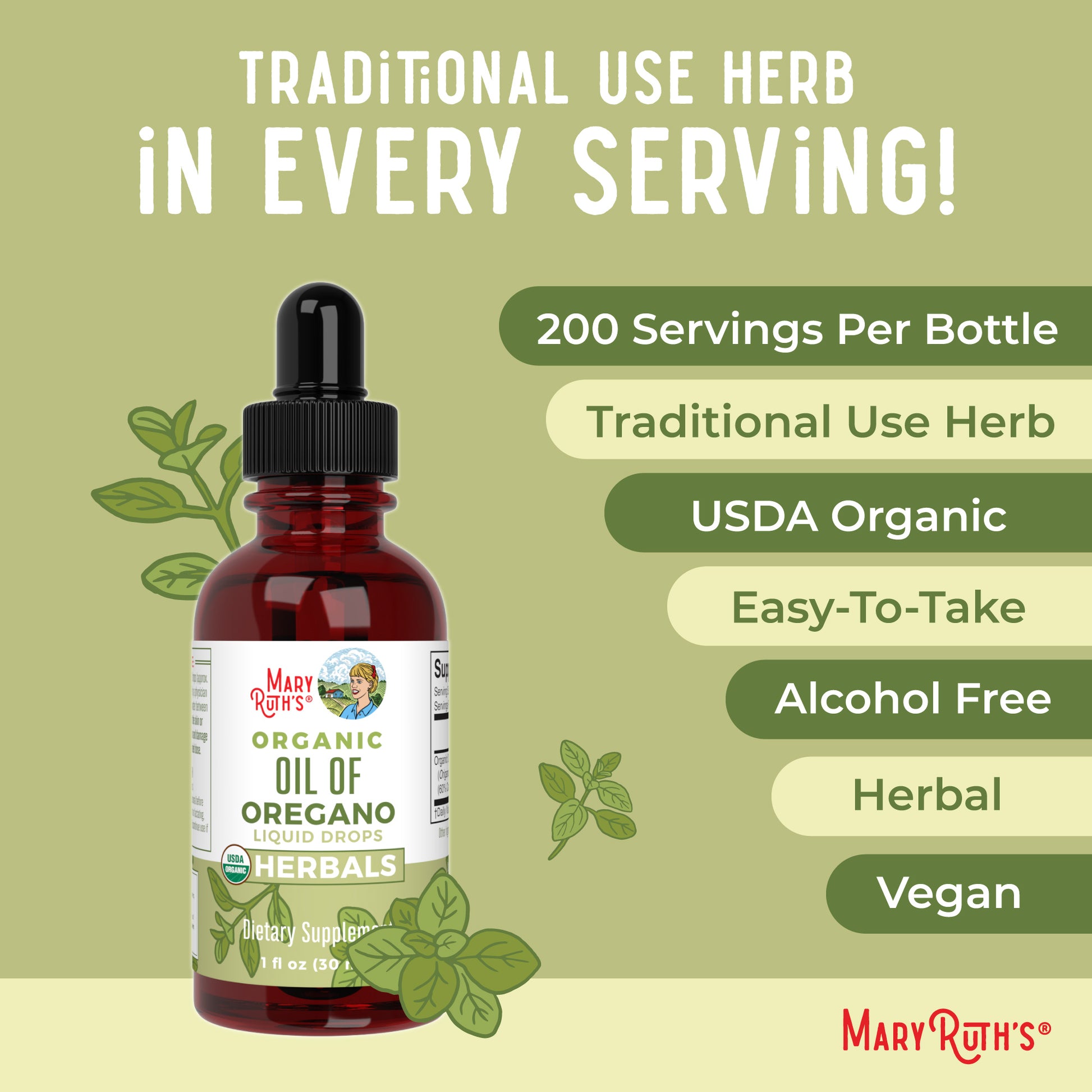 Organic Oil of Oregano Liquid Drops Ingredients