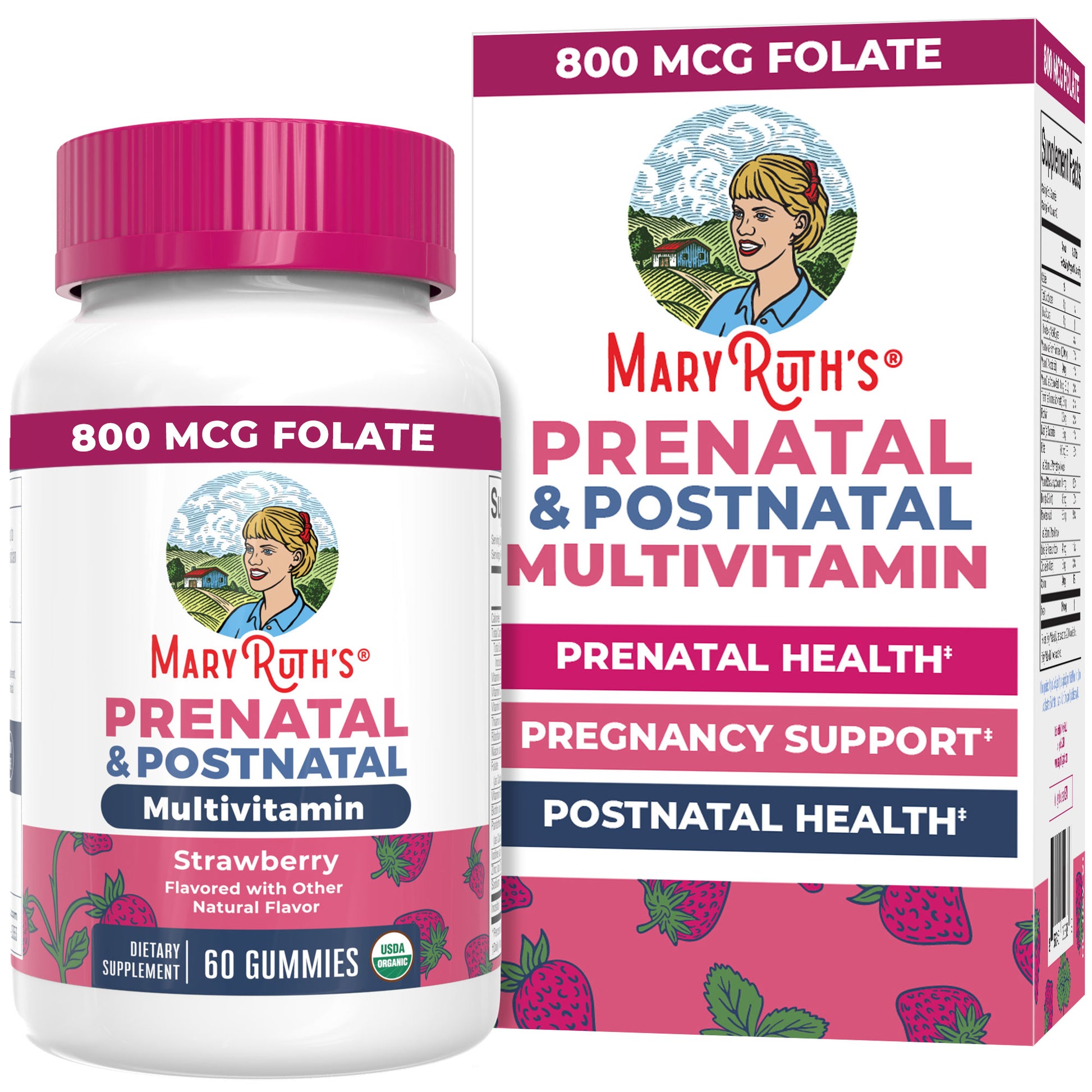 Organic Prenatal & Postnatal Multivitamin Gummies