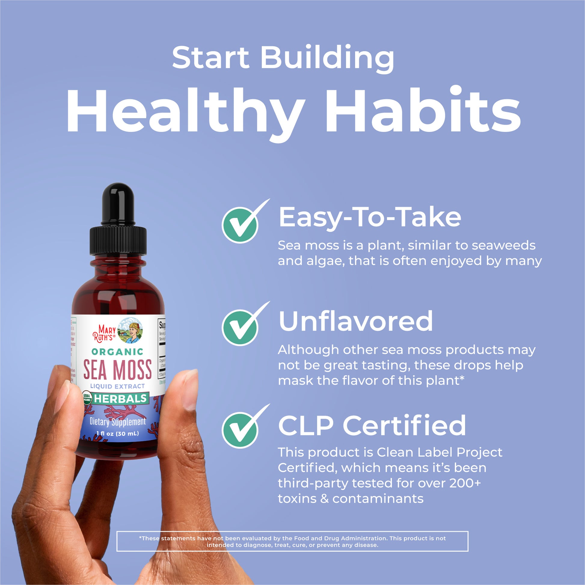 Organic Sea Moss Liquid Drops Healthy Habits