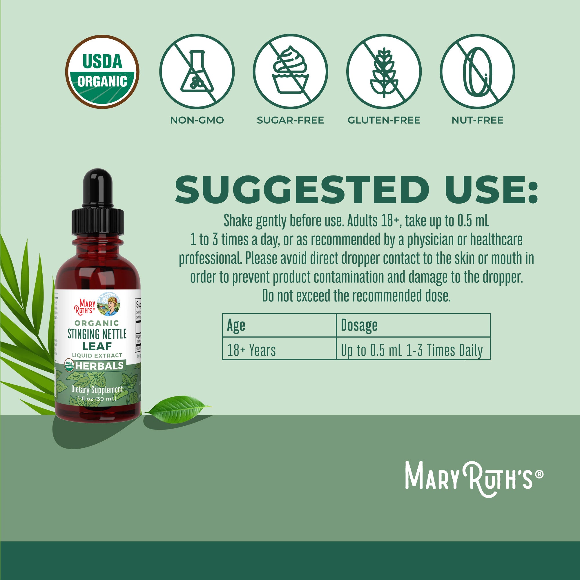 Secrets Of The Tribe Organic Stinging Nettle Root Tincture – Alcohol-Free