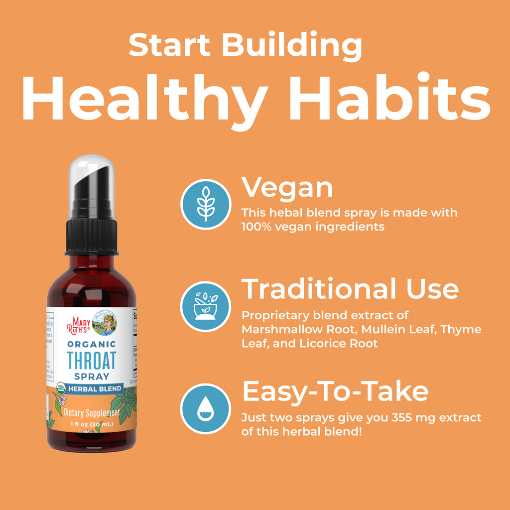 Organic Throat Spray (Unflavored) Healthy Habits