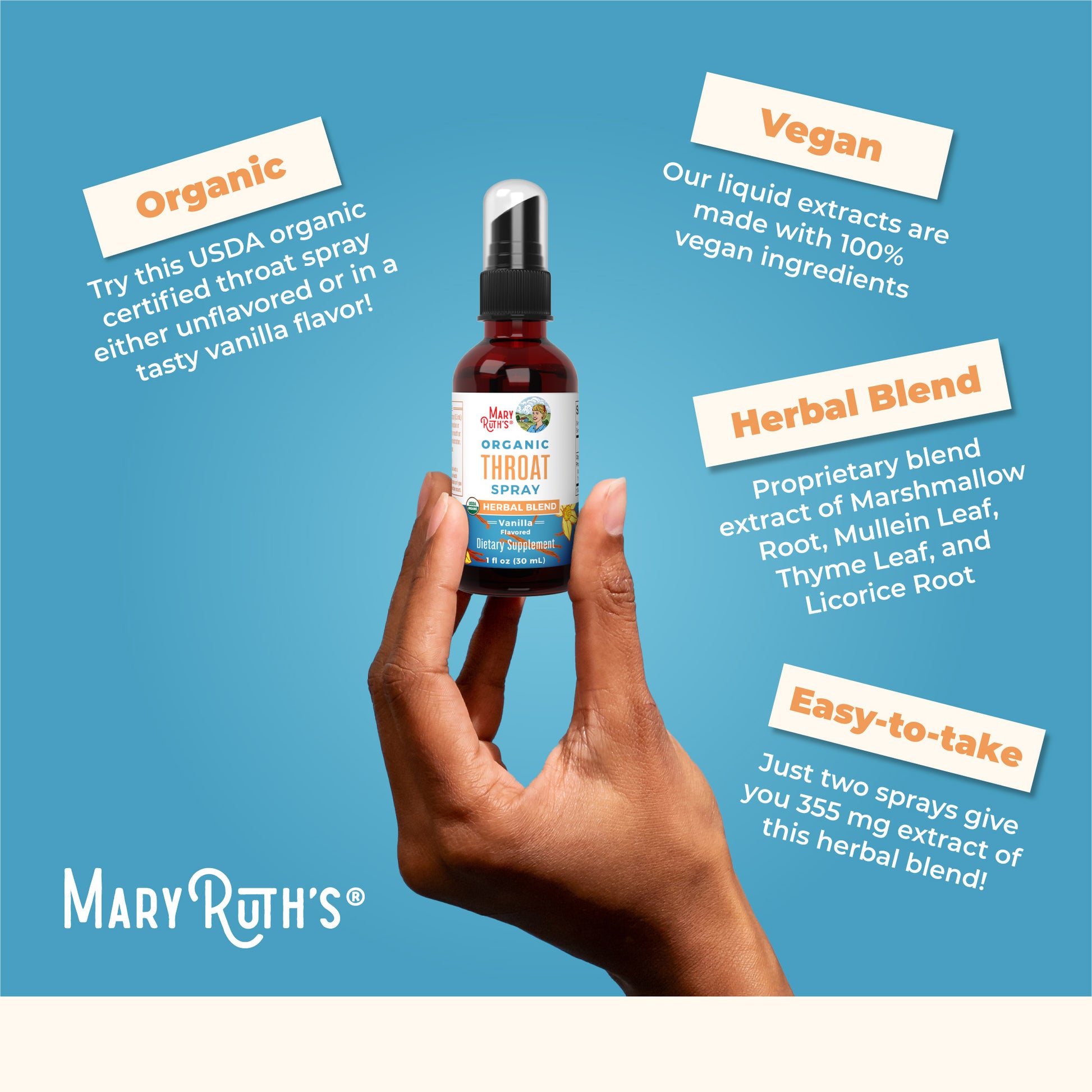 Organic Throat Spray (Vanilla) Benefits3