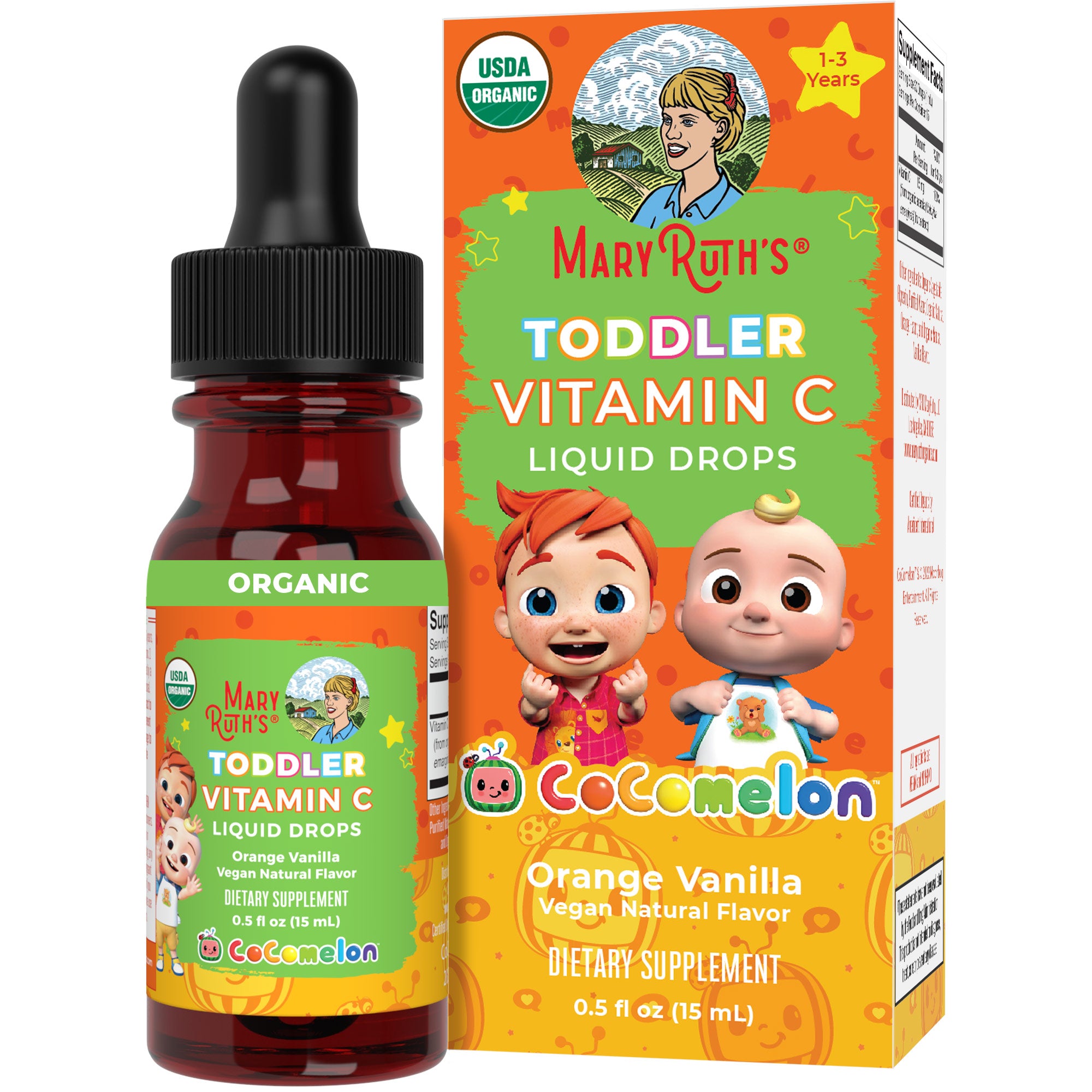 CoComelon Organic Toddler Vitamin C Liquid Drops