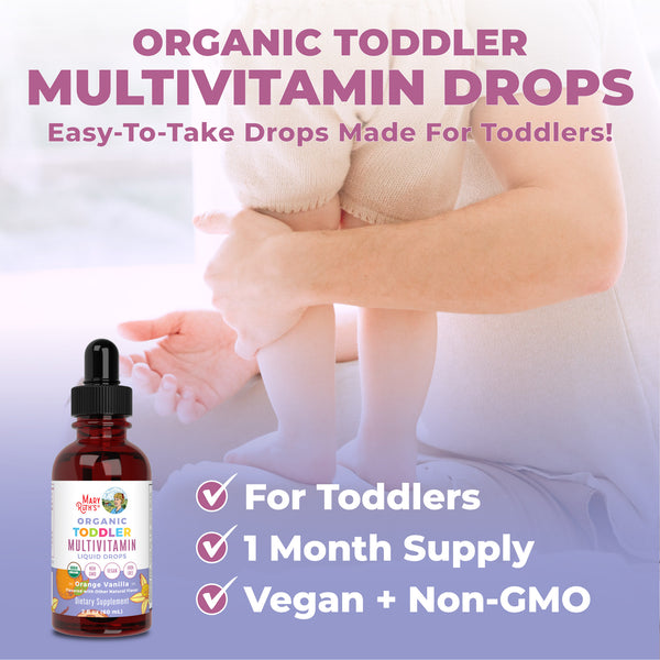 Mother Ruth Drops Organic Toddler Multivitamin Liquid Drops – MaryRuth Organics