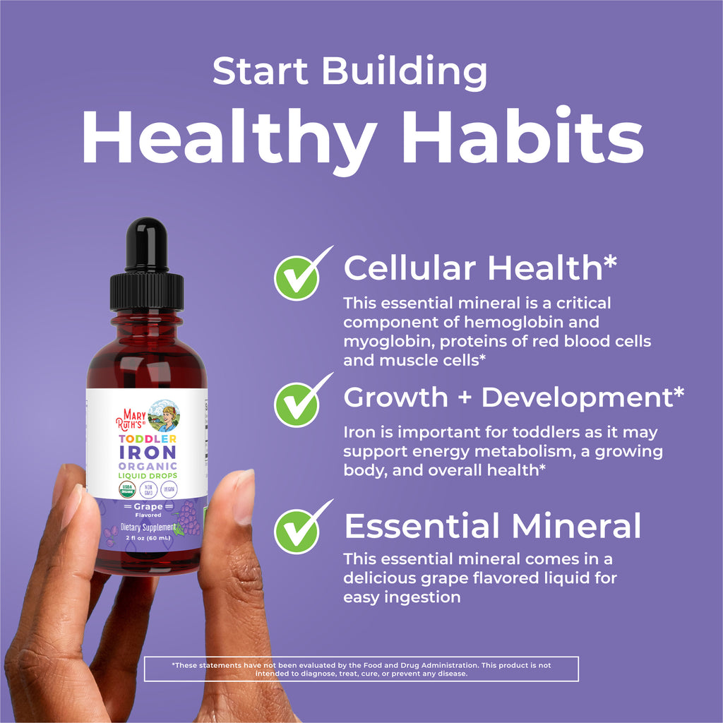 Organic Toddler Iron Liquid Drops Healthy Habits