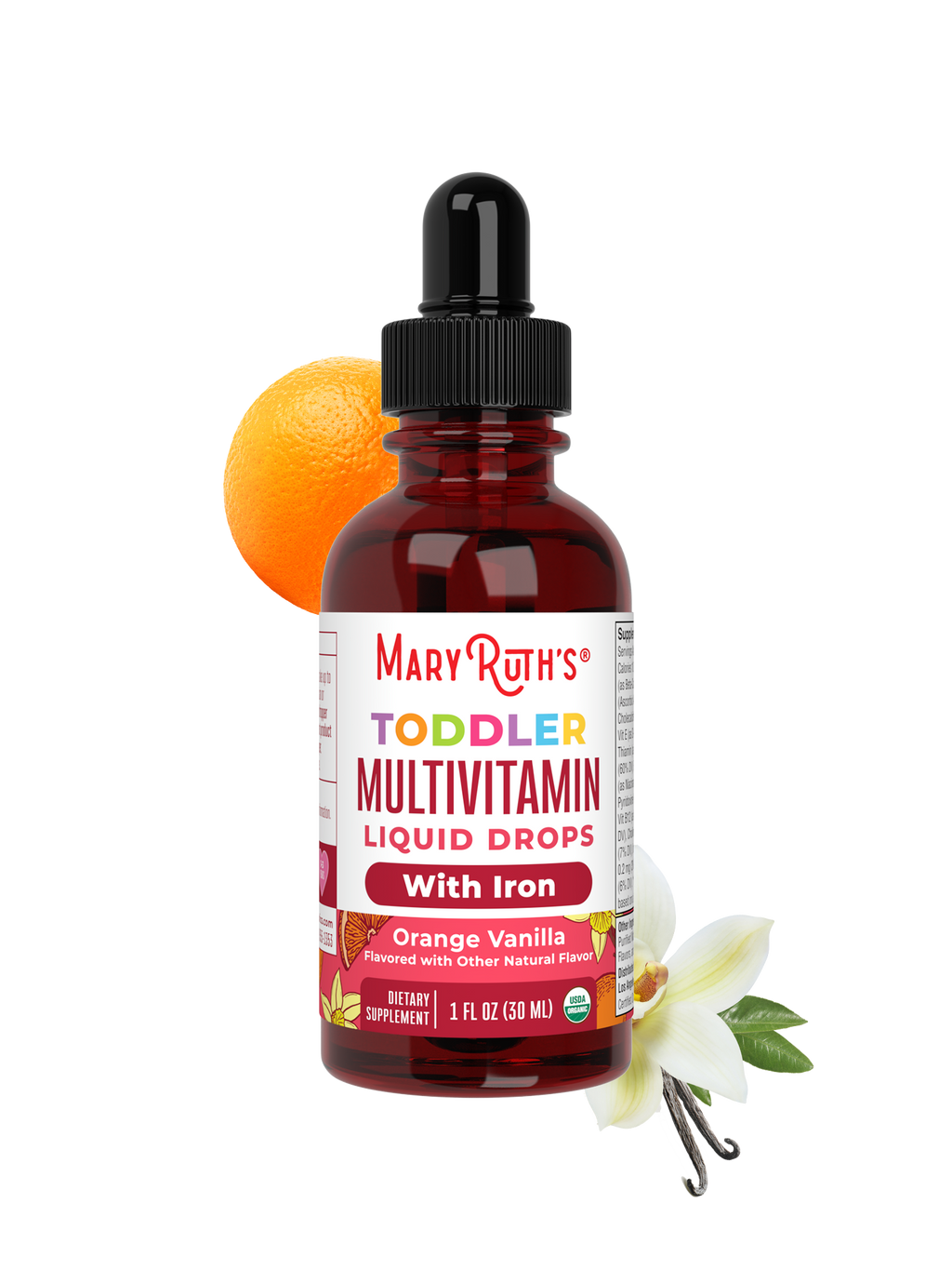 Organic Toddler Multivitamin Liquid Drops With Iron Orange Vanilla 1oz
Upgrade Your Routine
