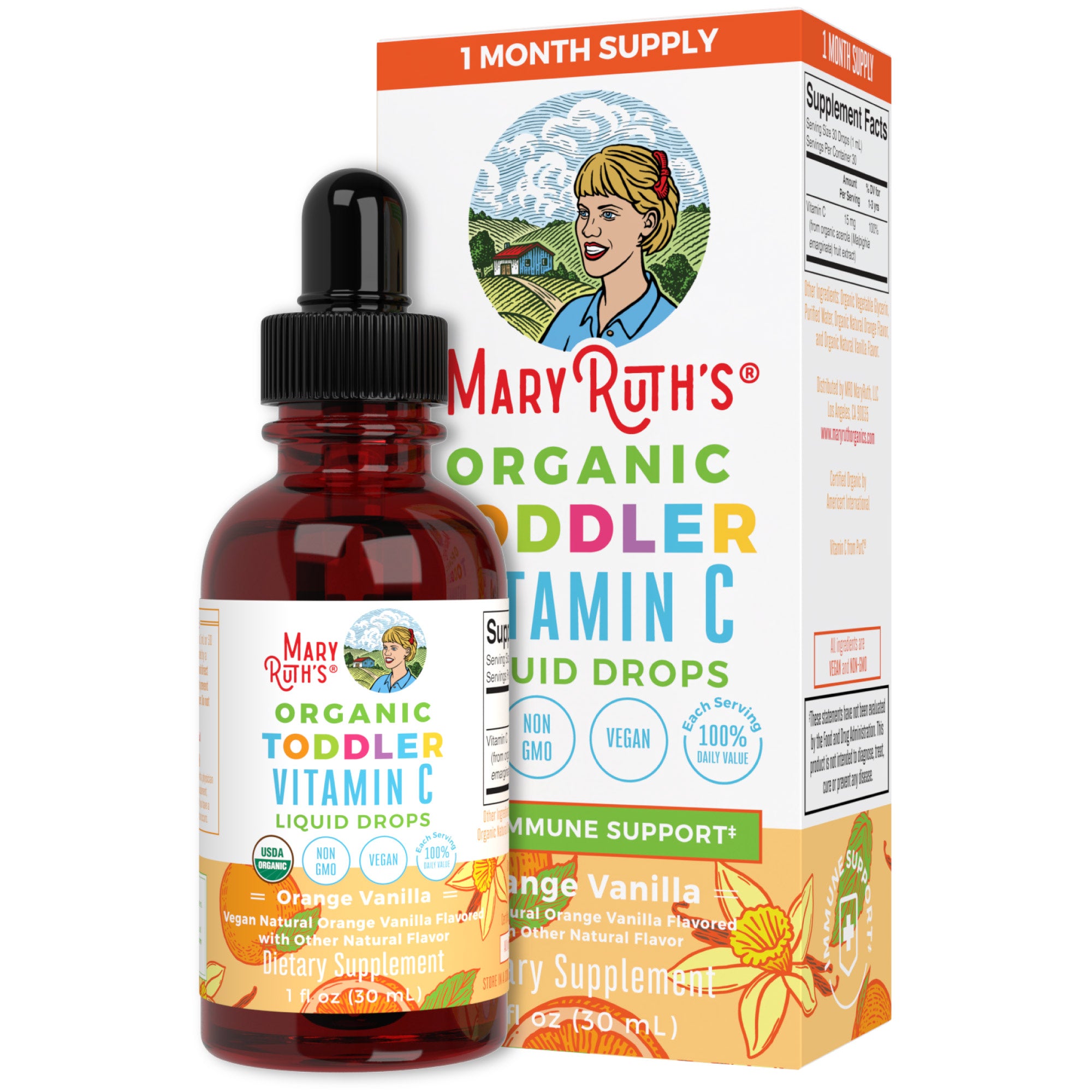 Organic Toddler Vitamin C Liquid Drops