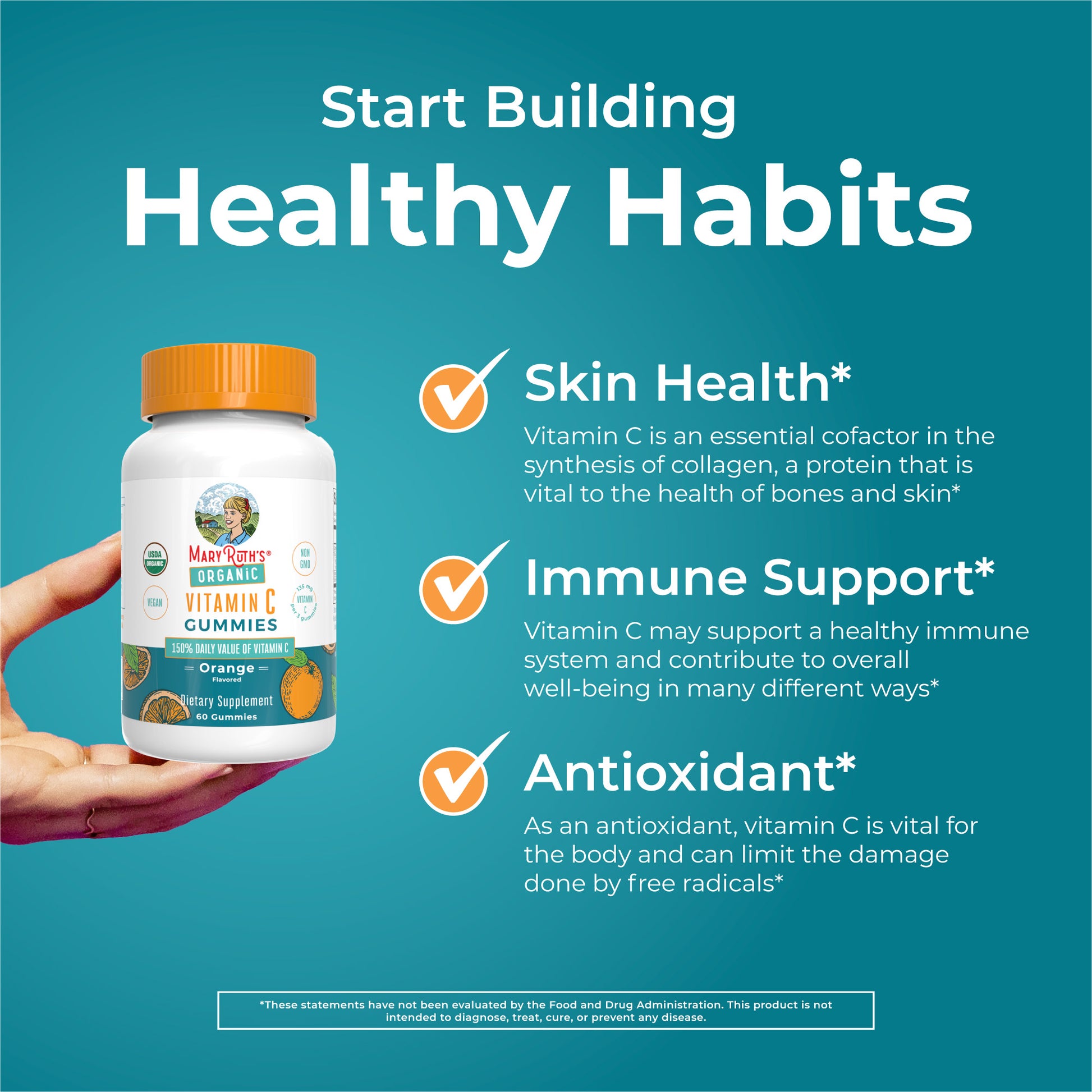 Organic Vitamin C Gummies Healthy Habits