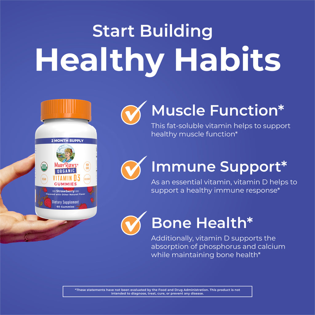 Organic Vitamin D3 Gummies Healthy Habits