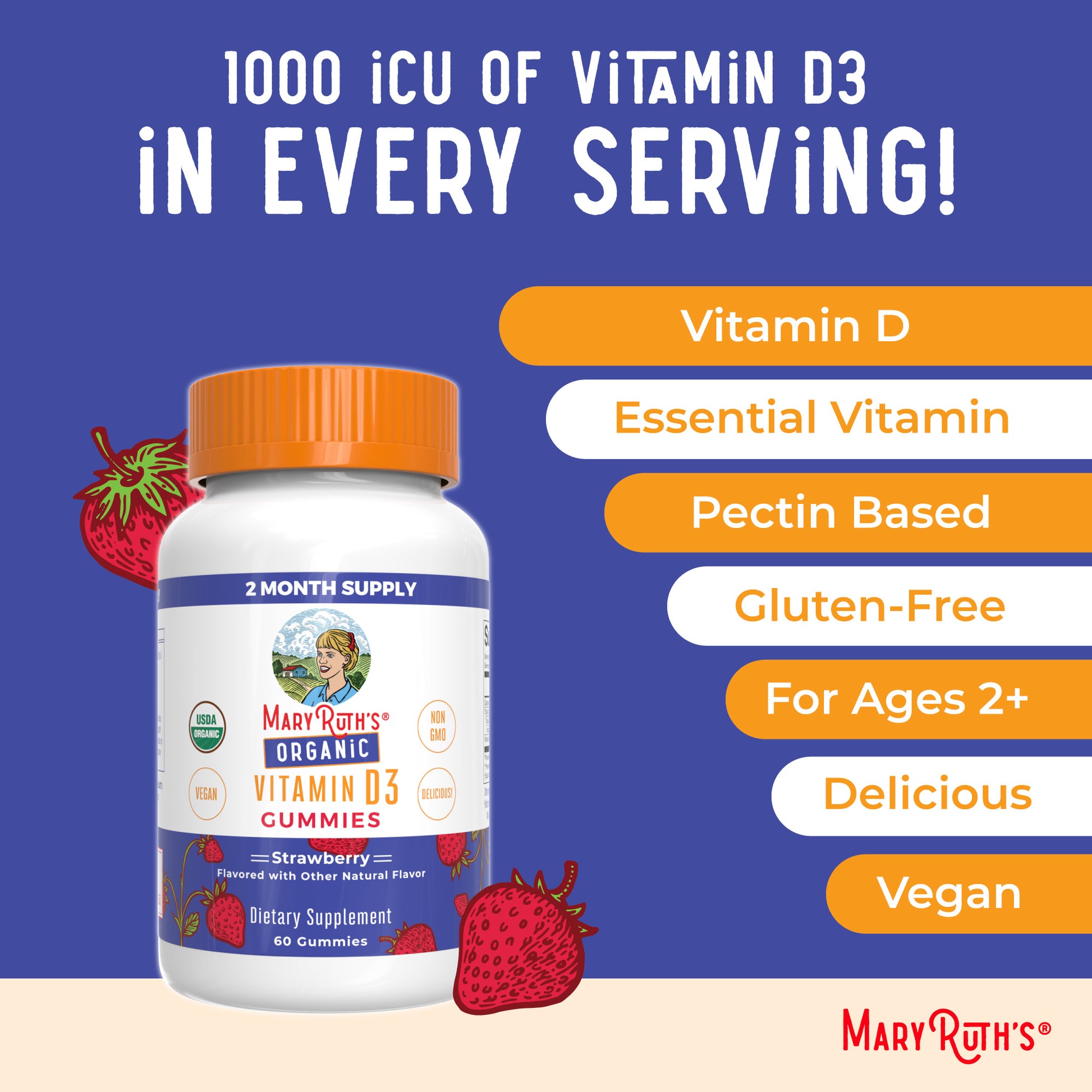 Organic Vitamin D3 Gummies Ingredients