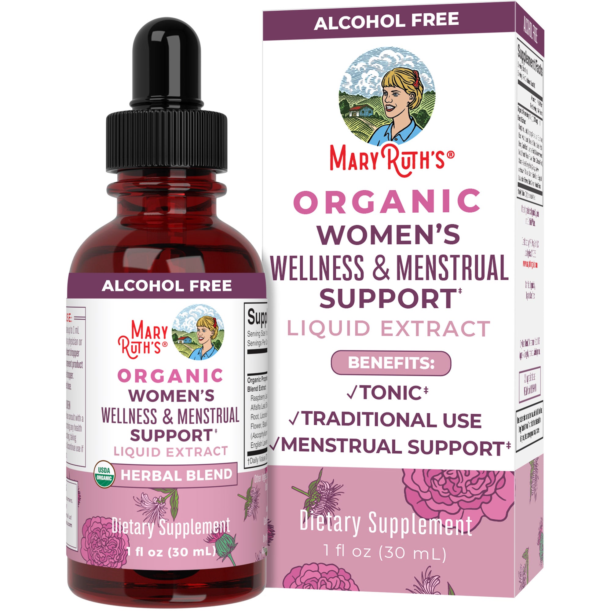 Organic Women's Wellness & Menstrual Support Liquid Drops
