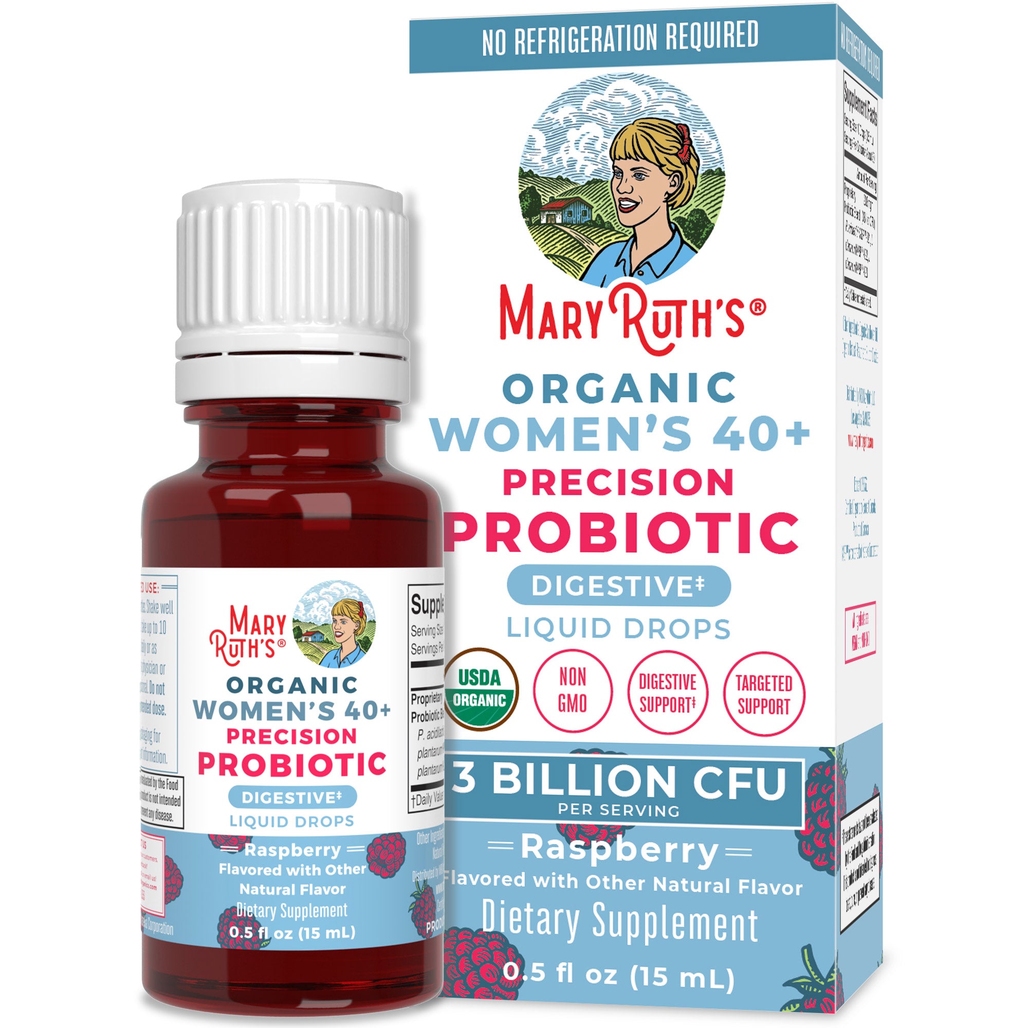 Organic Women's 40+ Precision Probiotic Digestive Liquid Drops