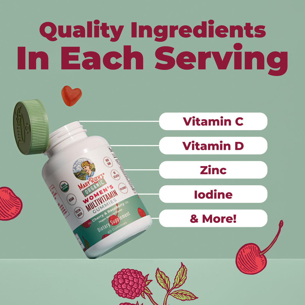 USDA Certified Organic Vitamins & Supplements – MaryRuth Organics