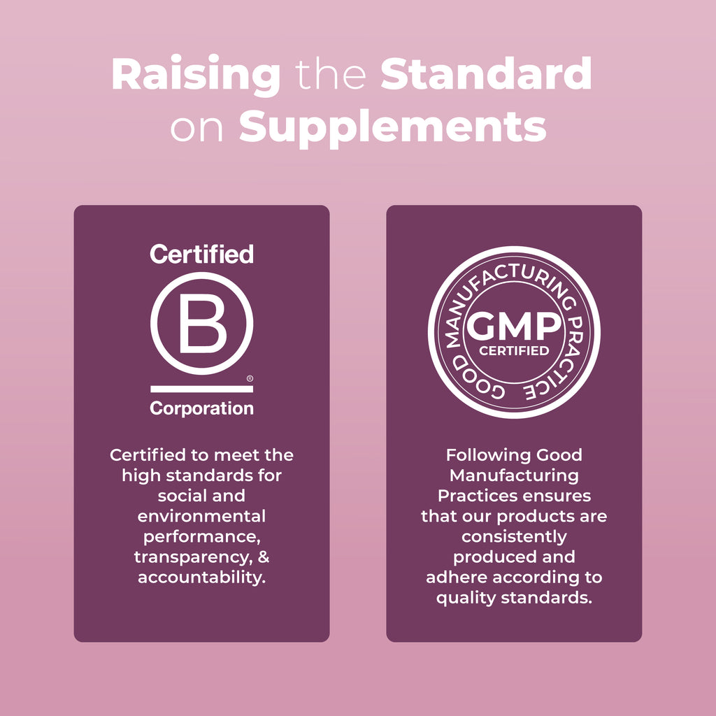 Organic Women's Wellness & Menstrual Support Liquid Drops B Corp Clean Label Project Certified