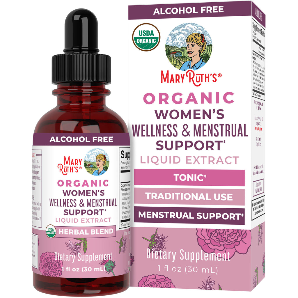 Organic Women's Wellness & Menstrual Support Liquid Drops