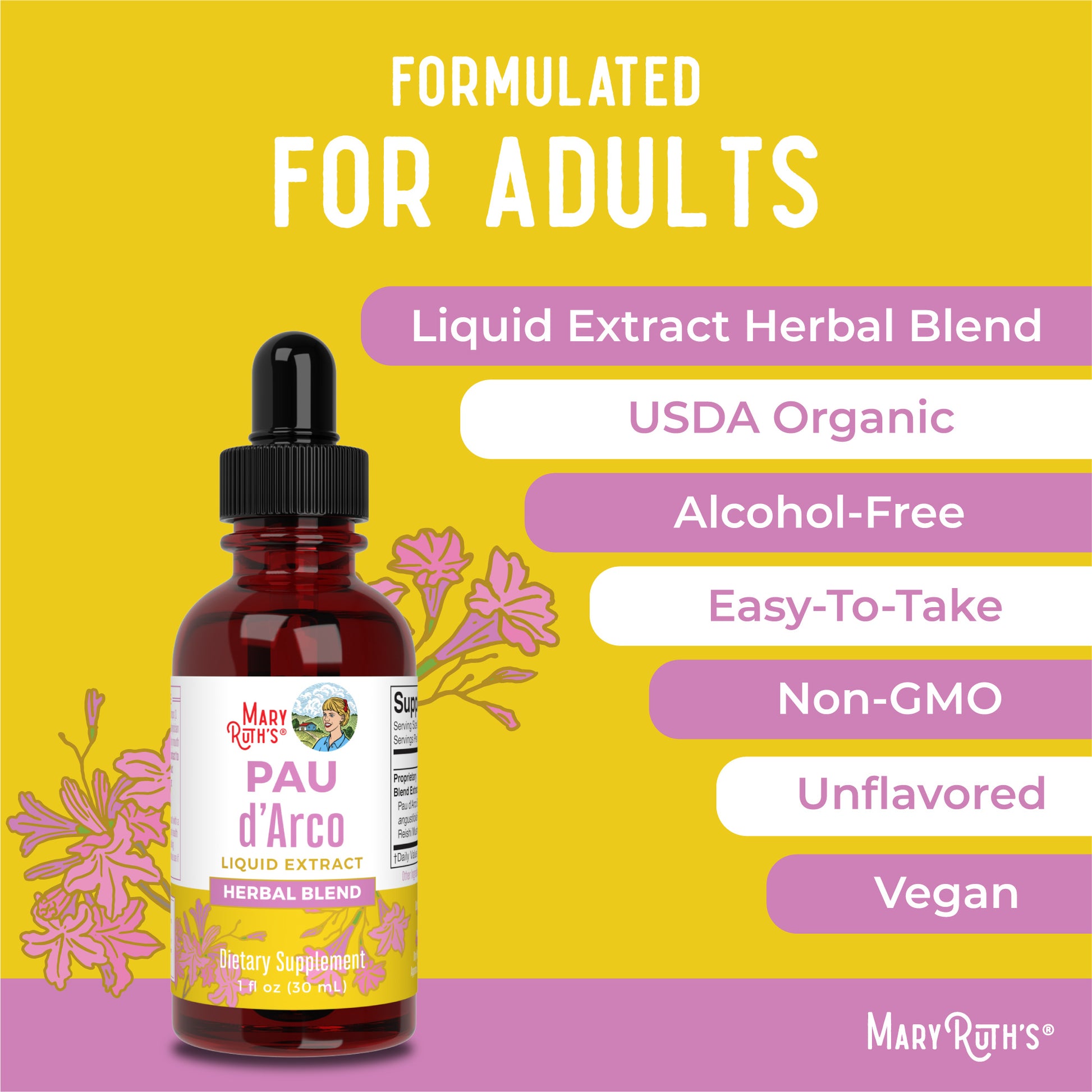 Pau d’Arco Herbal Blend Liquid Drops Ingredients
