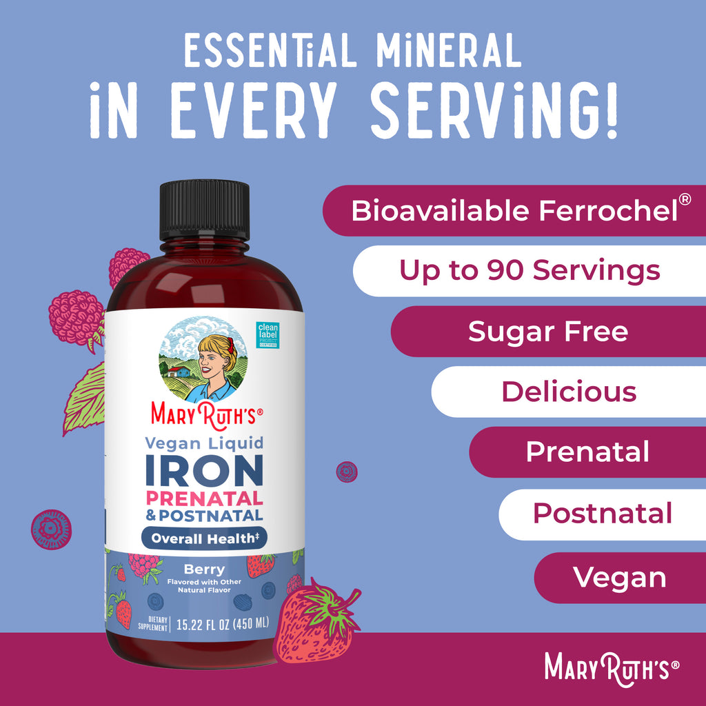 Prenatal & Postnatal Liquid Iron Ingredients