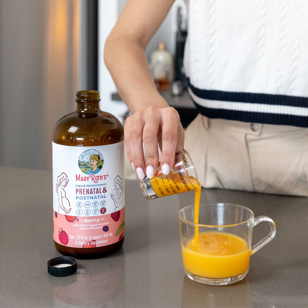 Vegan Liquid Prenatal & Postnatal Vitamins MaryRuth Organics