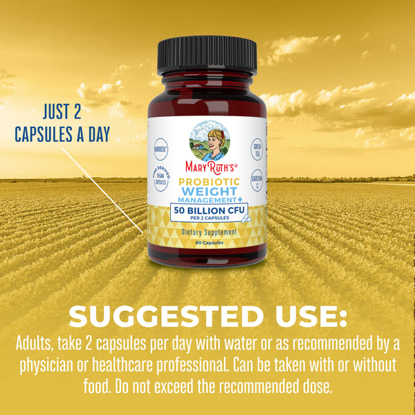MaryRuth Probiotic For Weight Management Capsules Suggested Use