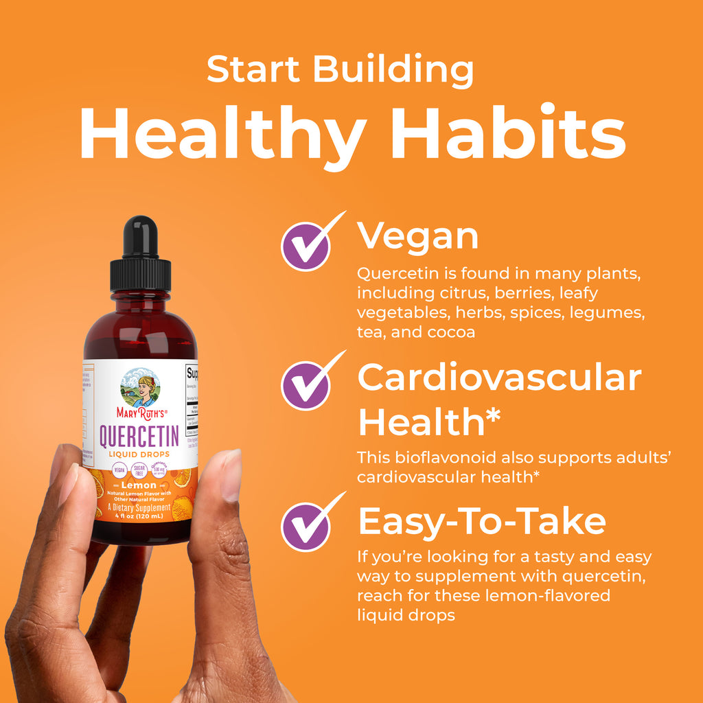Quercetin Liquid Drops (Lemon) 4 oz Healthy Habits