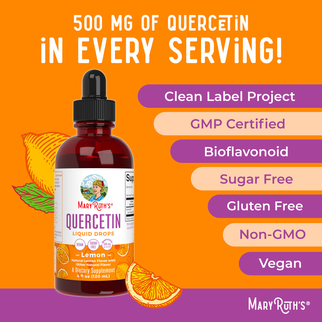 Quercetin Liquid Drops (Lemon) 4 oz Ingredients