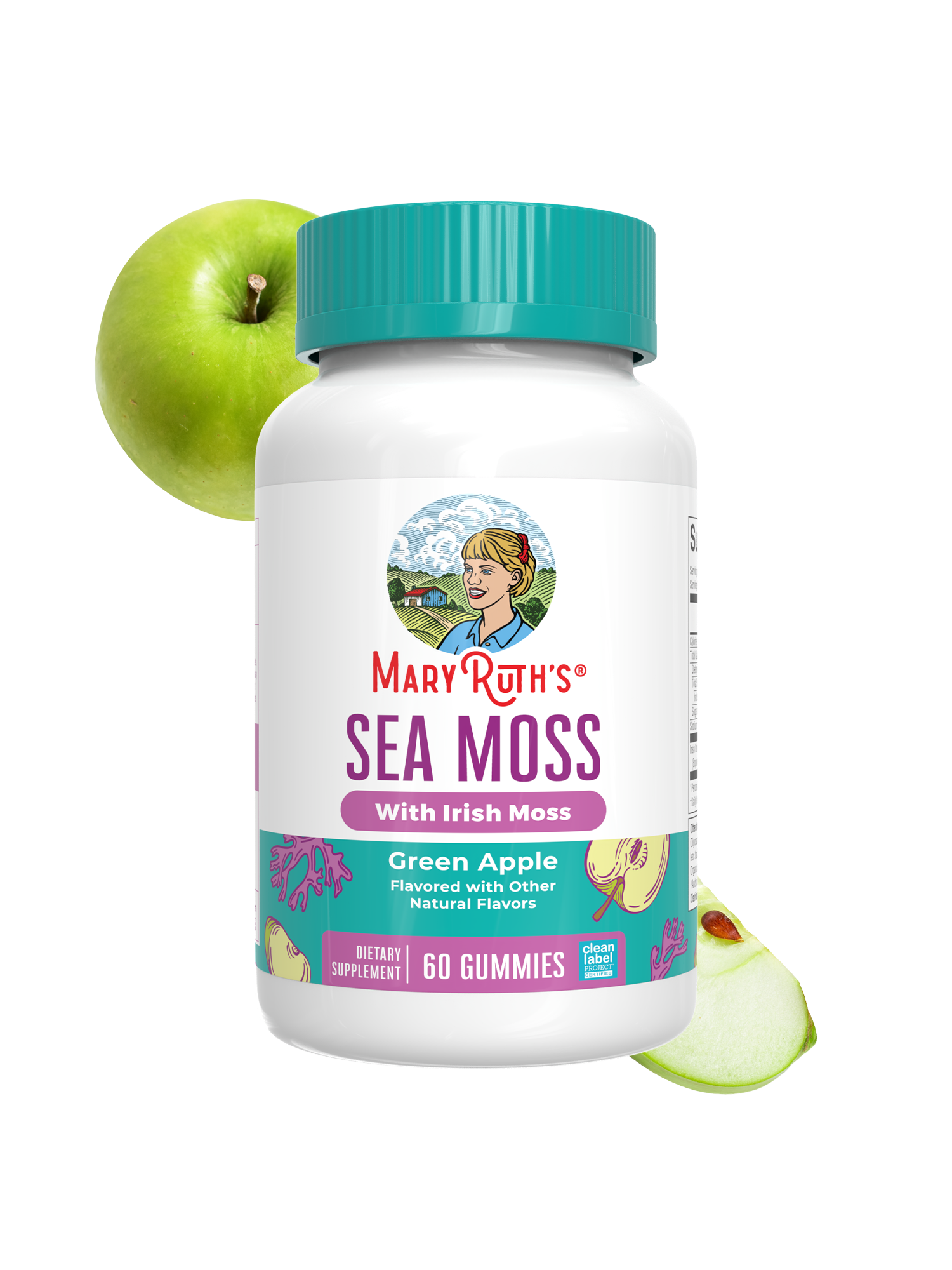 Sea Moss Gummies Green Apple 60ct