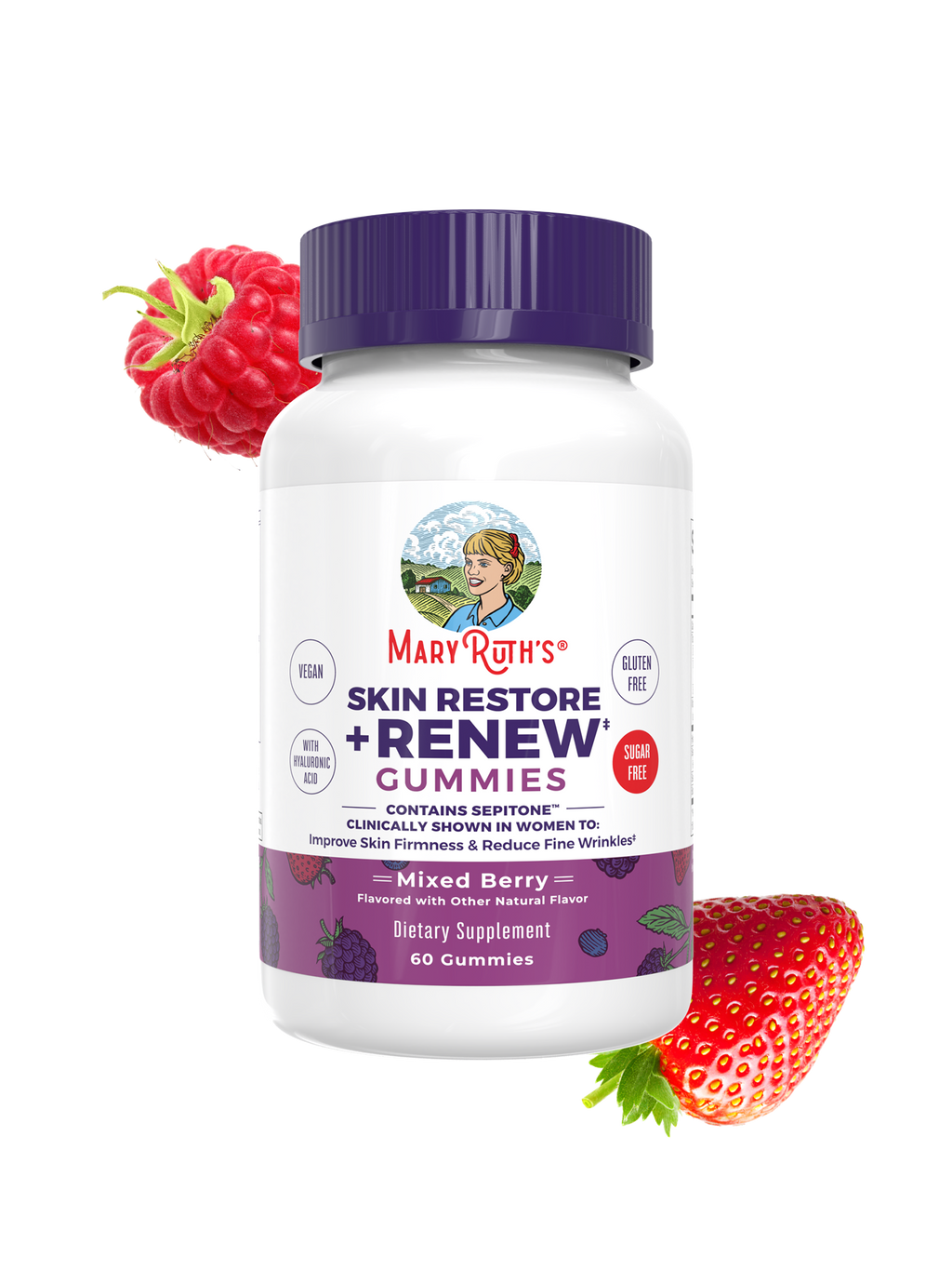 Skin Restore + Renew Gummies 60CT Mixed Berry