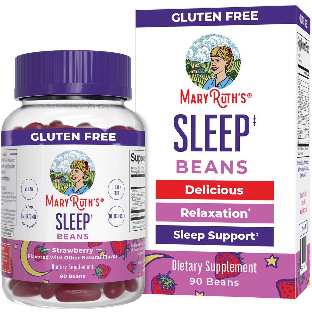 Sleep beans 90 count Strawberry Maryruth Organics