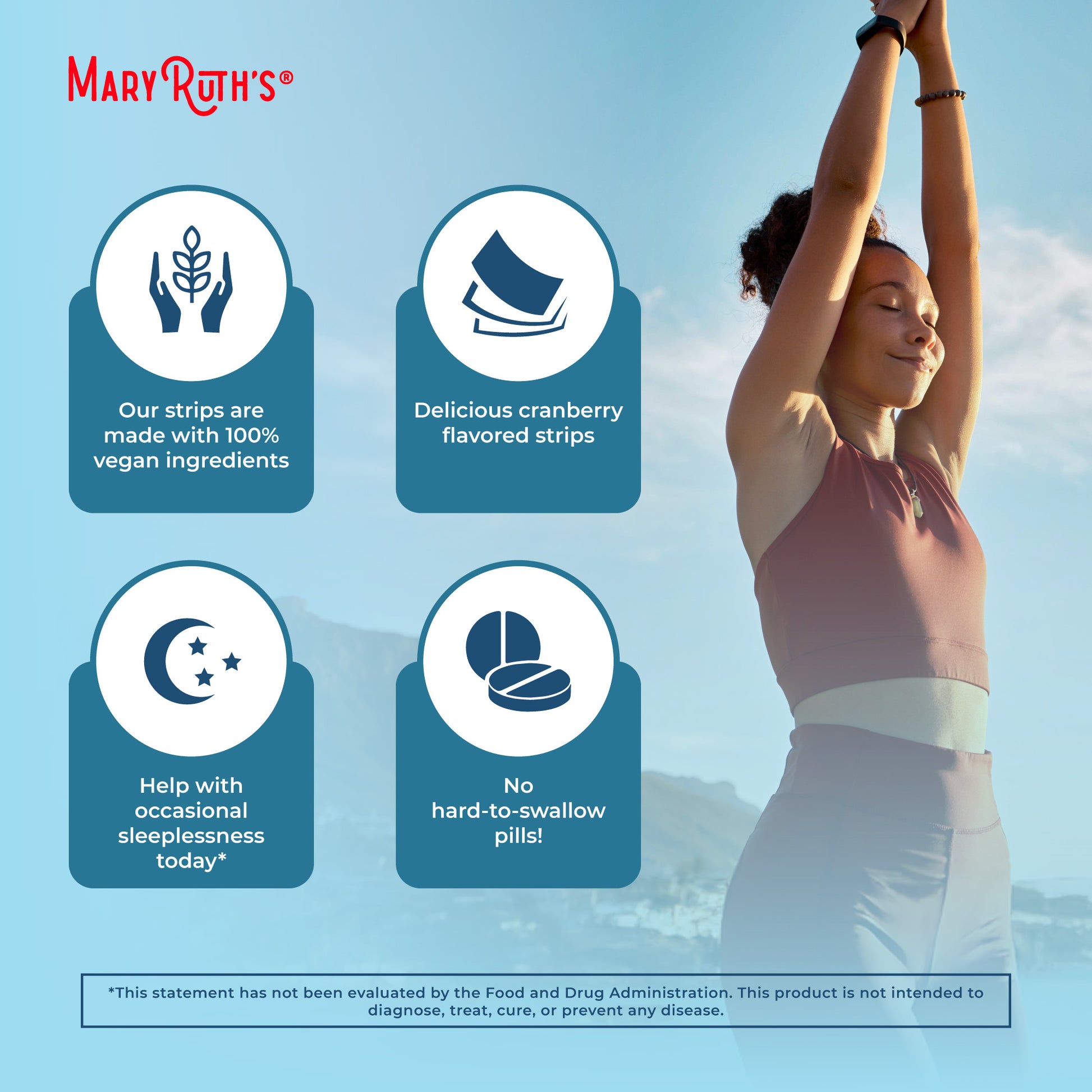 Sleep Dissolving Strips (Cranberry) 30 Strips Benefits