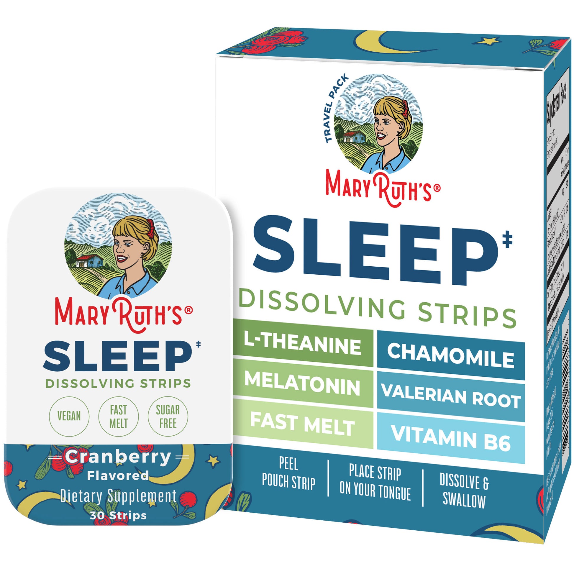 Sleep Dissolving Strips (Cranberry) 30 Strips