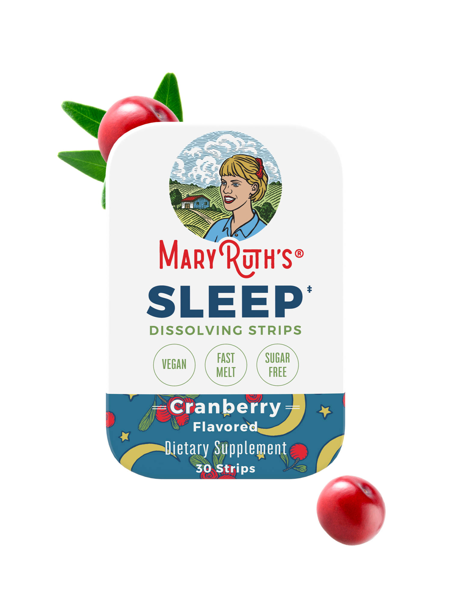 Sleep Dissolving Strips Cranberry